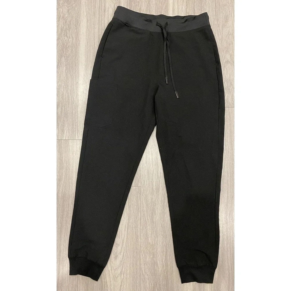 Mandala Women Scrub Bottom Small Black Jogger‎ Drawstring Pockets Joggers 144932